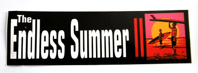 Werbe-Aufkleber The Endless Summer II Surf-Film 1994 Wingnut Weber Pat O'Connell