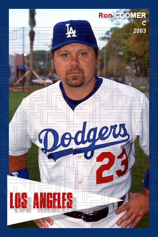 Ron Coomer - 2003 Los Angeles Dodgers - choose a size - full color