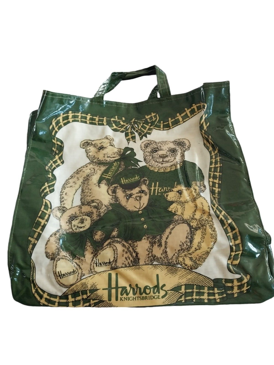 Harrods Knightsbridge Teddy Bears Large PVC Tote Shopping Bag 17