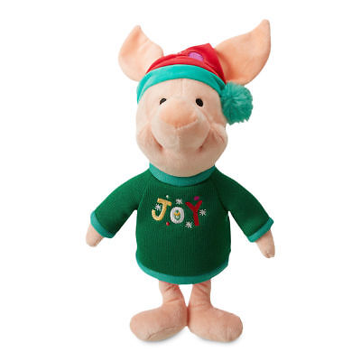 DISNEY STORE WINNIE POOH PIGLET HOLIDAY PLUSH 14
