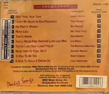 1105 SHOWSTOPPERS   POCKET SONGS KARAOKE CDG  LOT MI