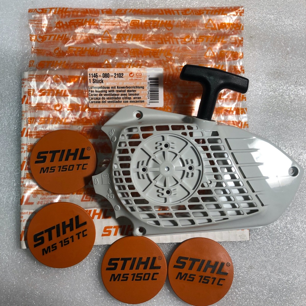 【新品】STIHL MS151TC-E リコイルスターター STIHL MS151TC ms150tc MS151c recoil starter 1146 080 2102 OEM tags