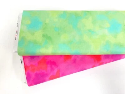 Radiance Cotton Fabric Sue Zipkin Cloudy Bright Neon Blender for Patchwork Craft