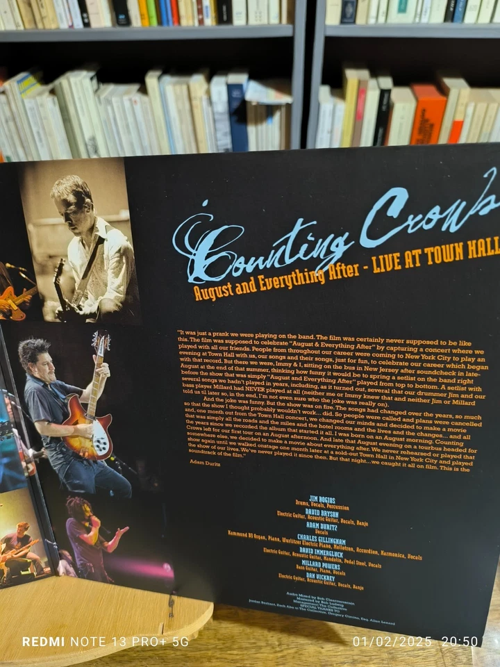 COUNTING CROWS" AUGUST AND EVERYTHING AFTER-LIVE AT TOWN HALL" - REF RCV075LP - Photo 3/4