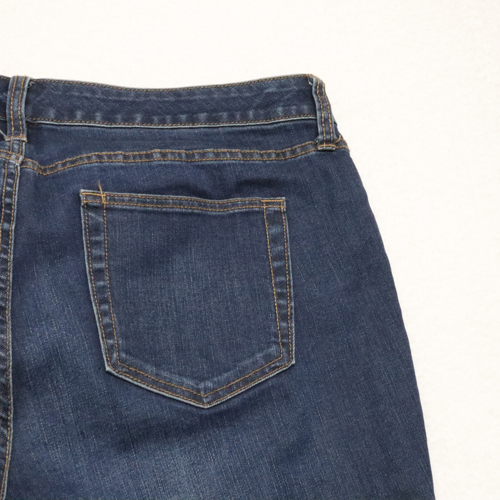 St. John's Bay Women's Plus Size 16W Blue Straight Leg Dark Wash