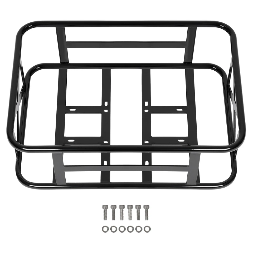 Electric Bike Rear Basket Rear Mount Bicycle Storage Basket for Most Bikes 464mm - Image 2 of 4