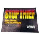 Vintage Stop Thief Game Manual Parker Brothers 1979 Instructions Only