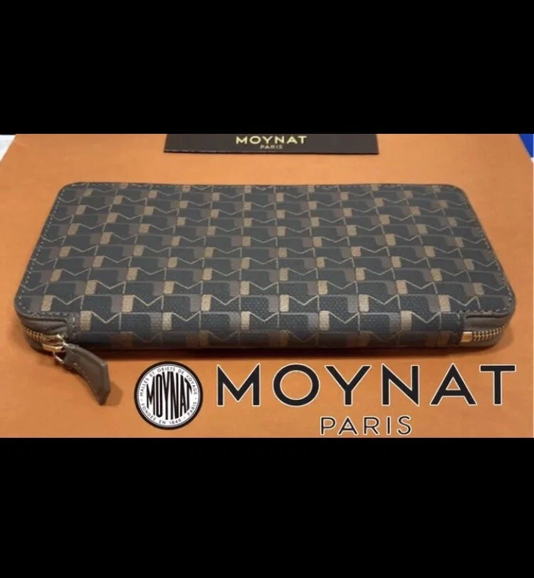 100 Guaranteed AUTHENTIC MOYNAT Cabas Initial Round Zipper