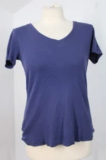 Eddie Bauer S Blue Short Sleeve Cotton Knit Tee Top