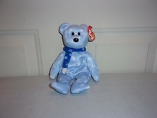Ty Beanie Babies 1999 Holiday Teddy Bear Plush Toy - Blue