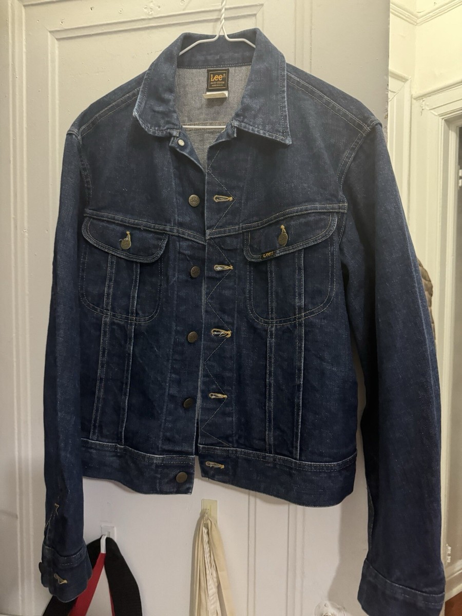 Vintage 70s Lee Riders Made In USA Trucker Denim Jacket 40 | eBay 
