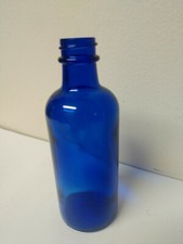 Vintage Cobalt Blue Bottle 5 IN. Screw Top but no lid M5 Embossed on the bottle