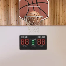 High-Light Digital Scoreboard, Electronic Baseball Scoreboard Remote Control