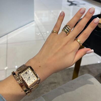 Cartier Tank Anglaise Ref. 3508 18K Rose Gold Factory Diamond Dial