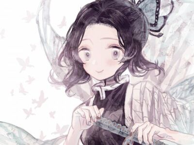 Kimetsu no Yaiba kochou shinobu wallpaper animal Custom Gaming Mat Desk 8340