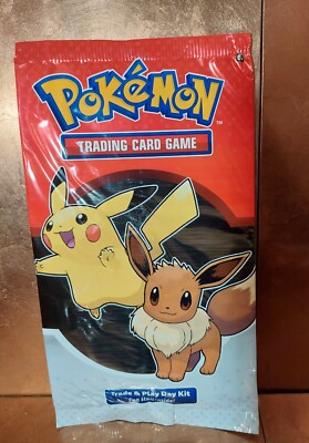 POKEMON SELTENES KARTENSPIEL HANDEL & SPIELTAG KIT AKTIVITÄTSBLATT MÜNZE NEU/VERSIEGELT 