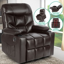 Canmov Electric Motion Lift Power Recliner Chair Brown For Sale Online Ebay