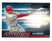 RHYS HOSKINS 2018 TOPPS STADIUM CLUB POWER ZONE RED FOIL ROOKIE - CASE HIT SP!