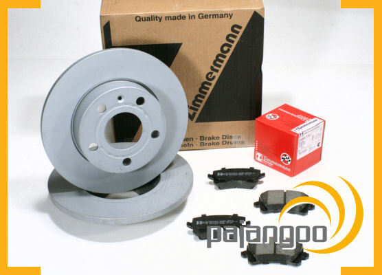 Zimmermann Bremsscheiben 256 Mm BremsbeläGe Hinten FüR VW Golf V-image