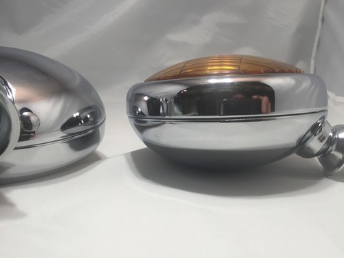 Pair Universal 5" 12 Volt Amber Glass Lens Fog Light Lamp For Cars & Trucks - Picture 4 of 6