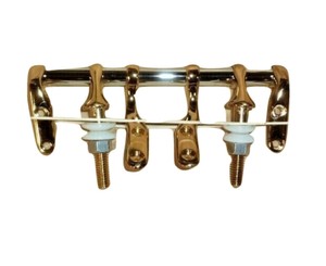 New Polished solid BRASS & CHROME Toilet Seat Hinge Hardware Universal