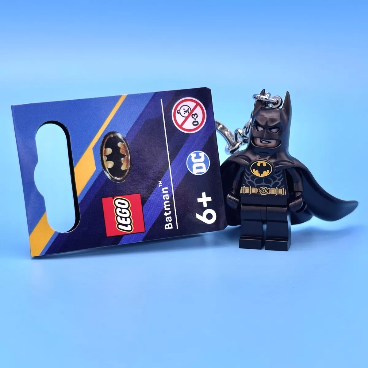 LEGO DC 1989 Batman Minifigure Keychain Metal Key Ring Set 854235 (NEW  2023)