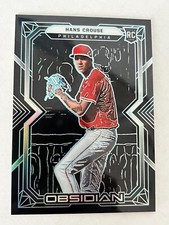 HANS CROUSE 2022 Panini Chronicles Baseball Obsidian Carolina Blue RC