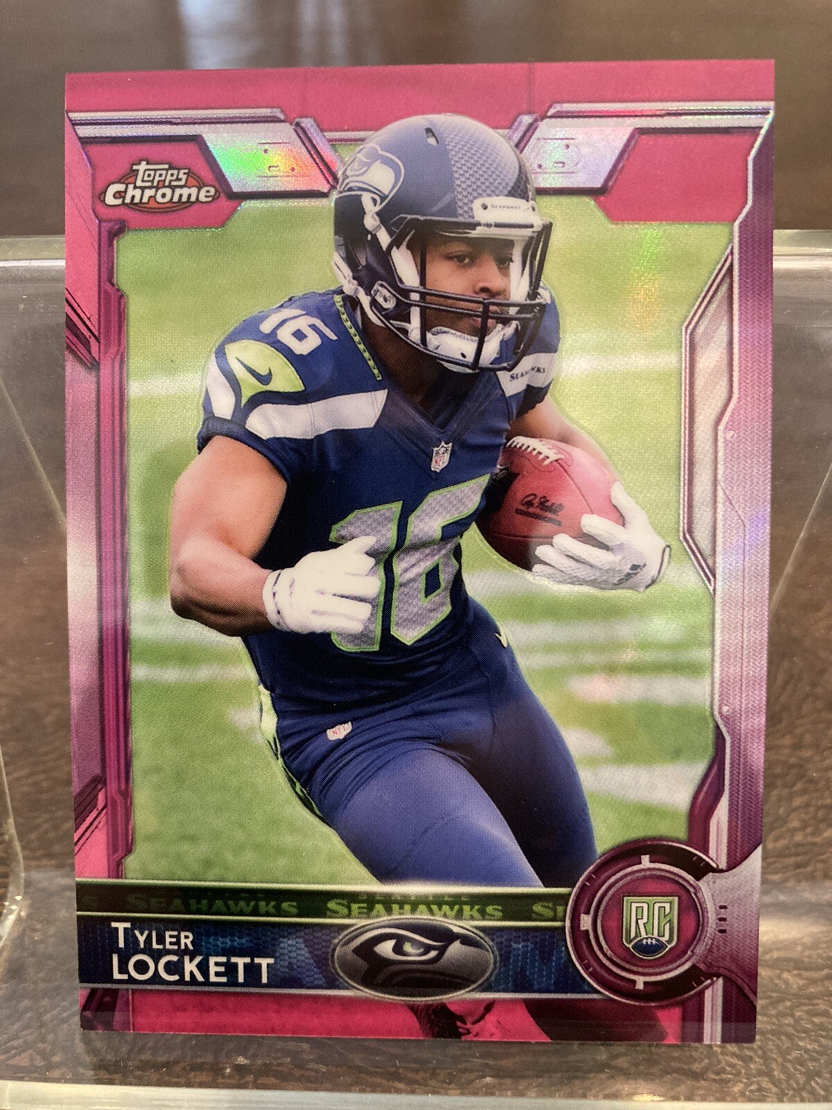 2015 Topps Chrome Tyler Lockett Rookie RC Pink Refractor #/399 Seahawks #178