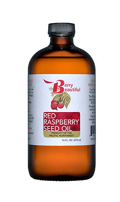 Red Raspberry Seed Oil - 16 fl oz - Unrefined, Virgin, Cold Pressed in the USA