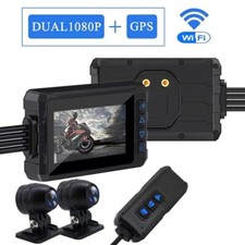 Motorcycle Camera DVR Motor Dash Cam Dual-track Front Rear Recorder G-sensor