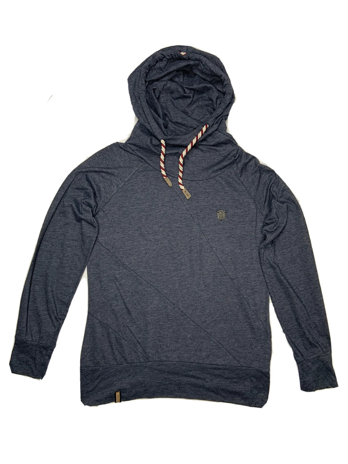 Naketano Women Lightweight Gray Hoodie Sz L