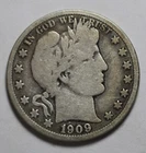 1909 O Barber Half Dollar PH343