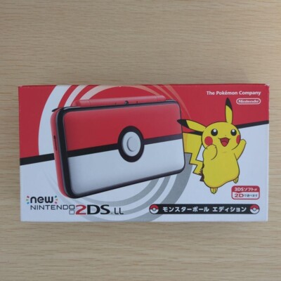Nintendo 2DS LL XL Pokemon Monster ball edition White Red Pikachu