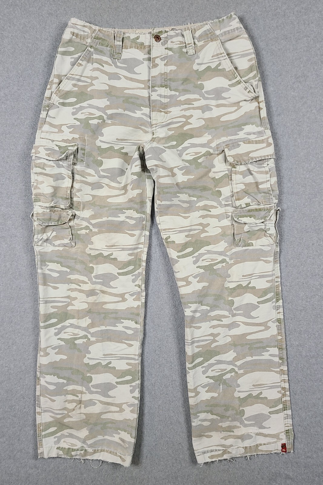 Vintage Y2K Ecko Unltd Ripstop Montego Camo Cargo Pants Sz 32