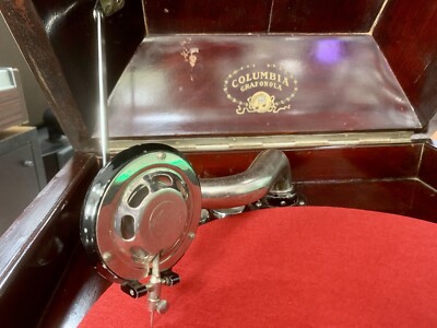 for 2184866. A VINTAGE COLUMBIA VIVA-TONAL GRAFONOLA OAK CASED