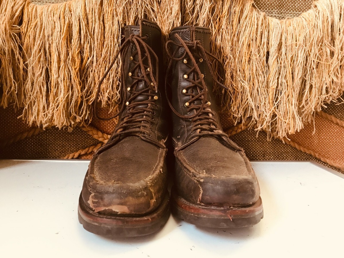 Russell Moccasin Men's Brown Leather Boot SZ 15.5 A 7753 Russell Moccasin Men's Brown Leather Boot SZ 15.5 A 7753