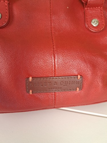 Borsa piccola BAILEY & QUINN in pelle rossa - Foto 6 di 8