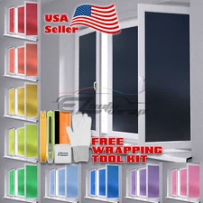 *Premium Color Frosted Film Glass Home Bathroom Window Security Privacy Sticker