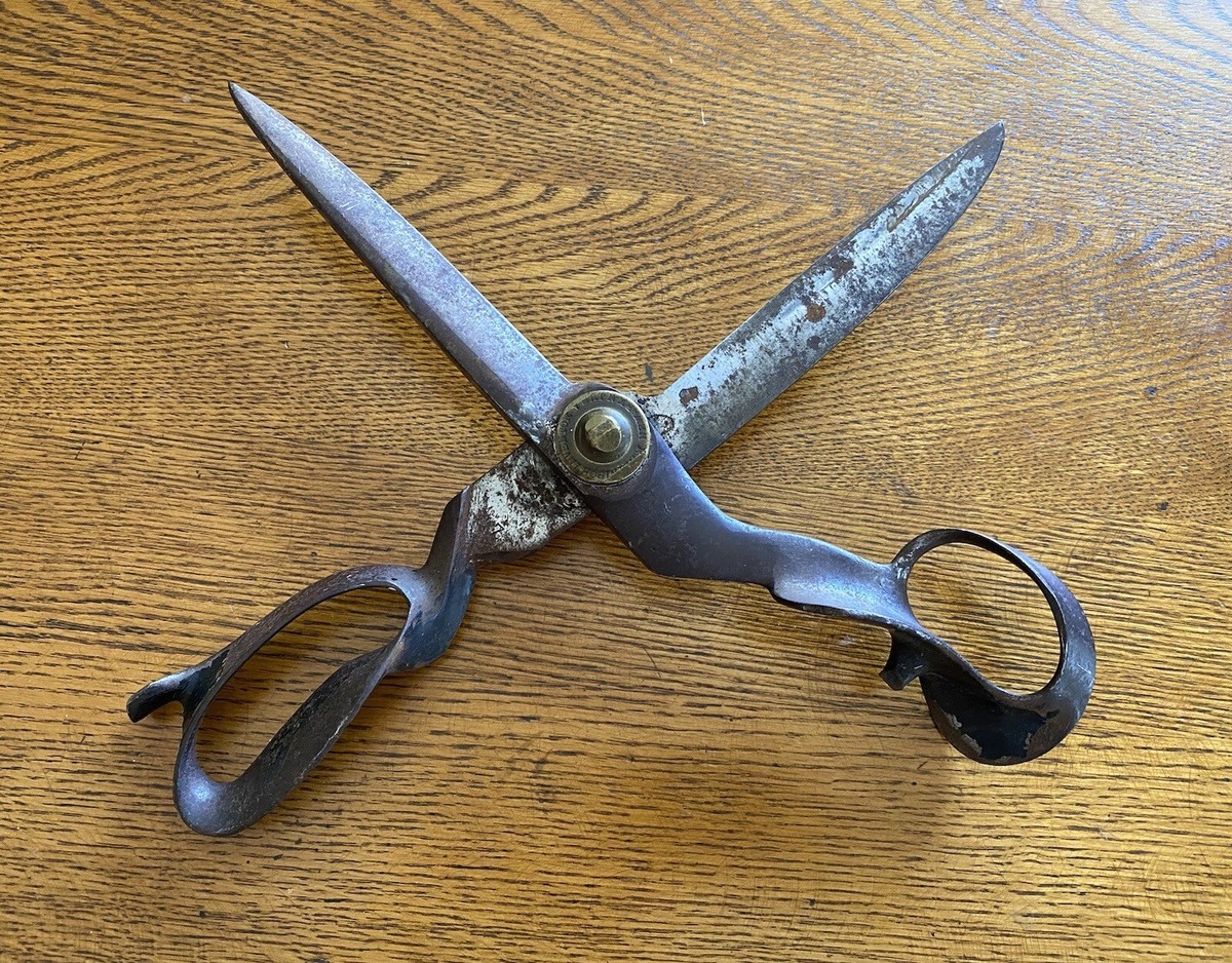 Antique R. HEINISCH Inventor 13” Tailor Dressmaker Shears Scissors