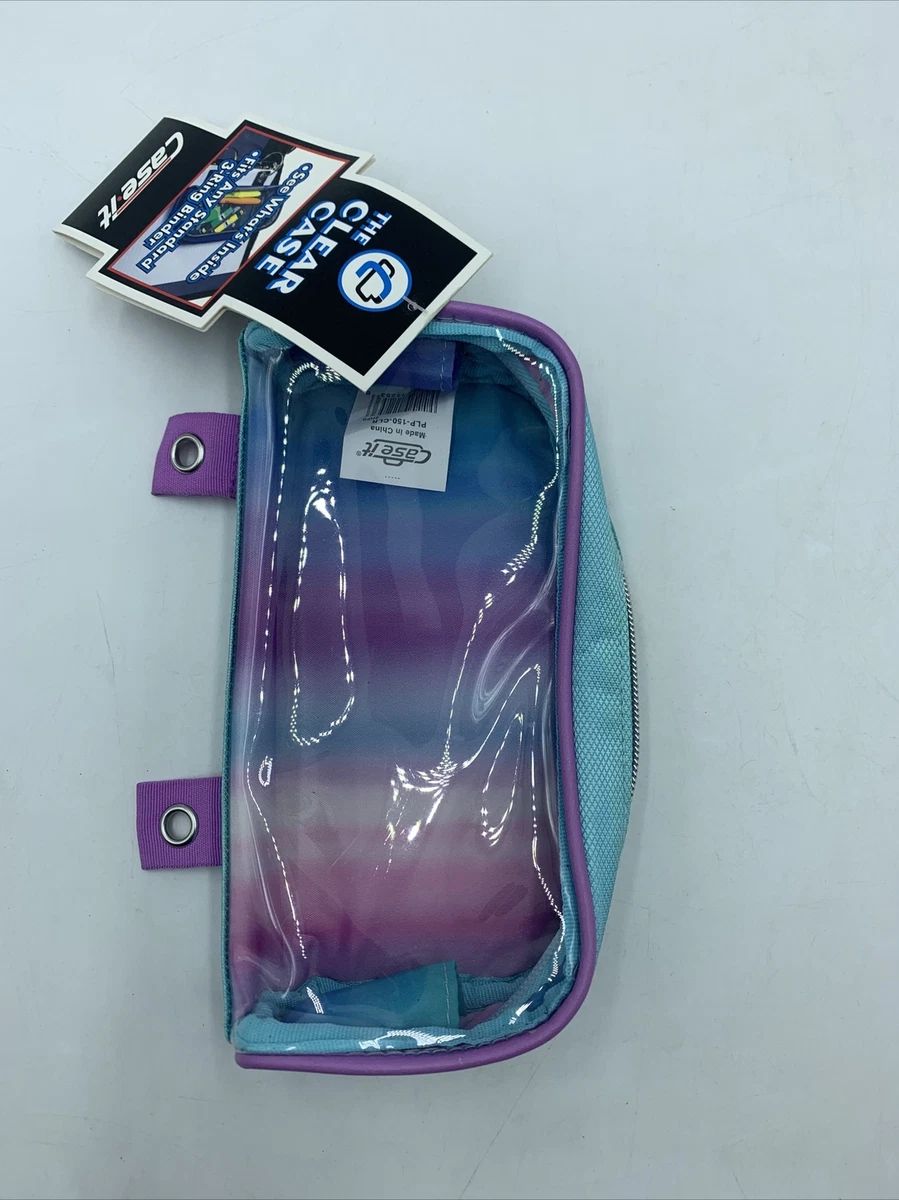 Clear Backpack Blue with Pencil Pouch