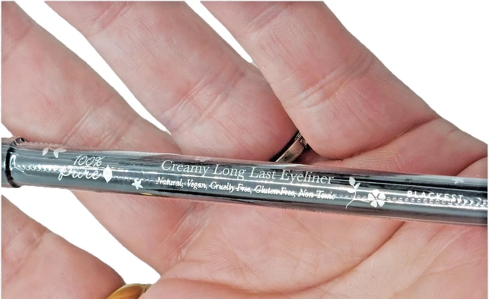 100% Pure Creamy Long Last Eyeliner, Blackest, 0.04 oz (1.14 g) - Image 2 of 4