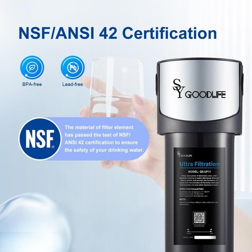 Sistema de filtración purificador de agua debajo del fregadero SYGOODLIFE 0,01 micras UF - Imagen 3 de 7