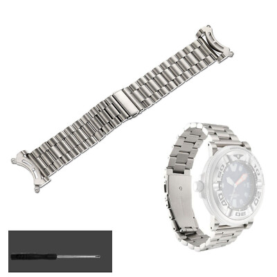 Bracciale In Acciaio Spazzolato 24mm Per Citizen Ecozilla BJ8050-08E, Argento (amt Leo) - Foto 6
