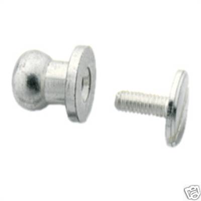 Sam Browne 3/8'' (10 mm) Nickel Plate Button Stud 11311-02 by Tandy Leather