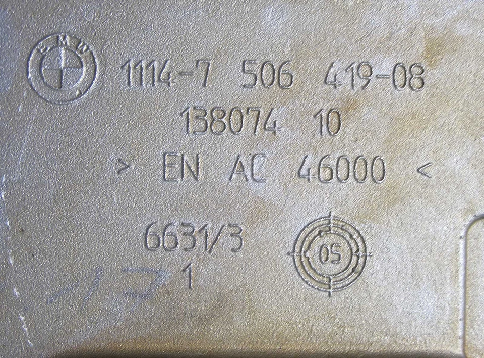 BMW N62 N62N 4.4L V8 Upper Timing Case Cover Bank 1 Right 2004-2010 OEM - Image 3 of 3