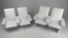 Vintage Dollhouse / Barbie Movie Theater Seats Bench Furniture Playset Chairs