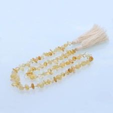 Natural Gemstone Bead Garland with Tassel,31inch Farmhouse Rustic Country Tab...