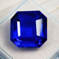 17.70 Ct Natural Rare Lustrous Blue Tanzanite Certified Radiant Loose Gemstone