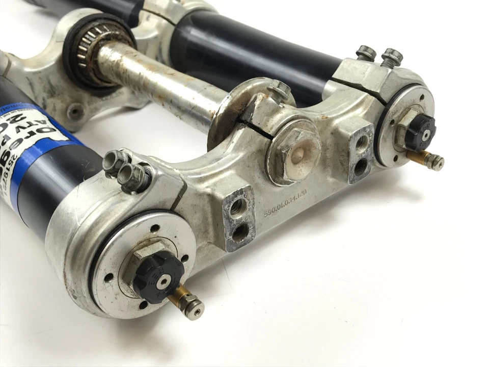 07 KTM 525 450 XC-W Front Forks 48mm Suspension Tube Leg Triple Clamps - Image 4 of 4