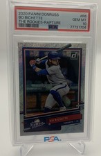 2020 Donruss Bo Bichette The Rookies Rapture R-6 PSA 10 Pop 15 NY Mets
